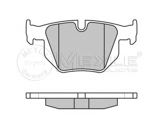 MEYLE 025 212 8217/PD Комплект тормозных колодок,