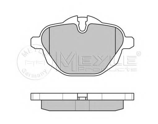 MEYLE 025 245 6118 Комплект гальмівних колодок,