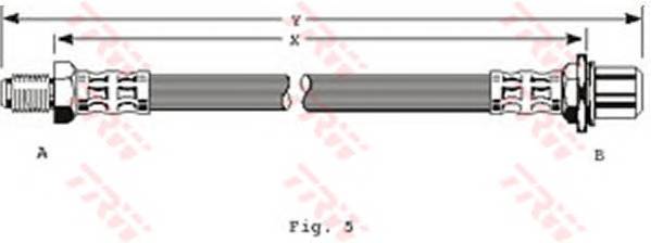 TRW PHB251 Гальмівний шланг