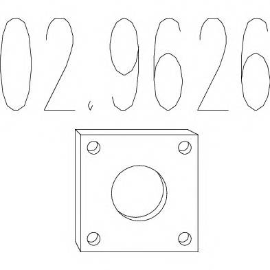 MTS 02.9626 Прокладка, труба вихлопного