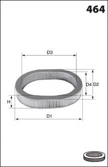 MECAFILTER EL3353 Воздушный фильтр