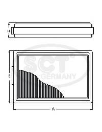 SCT Germany SAK 105 Фільтр, повітря у