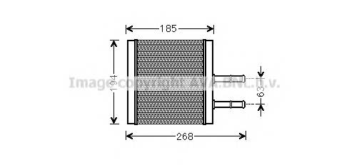 AVA QUALITY COOLING CTA6042 Теплообменник, отопление салона