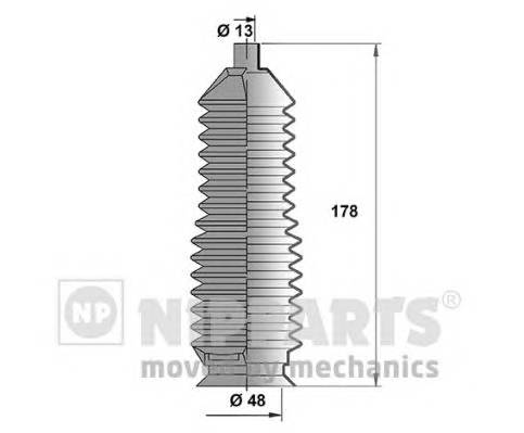 NIPPARTS J2843004 Комплект пильника, рульове