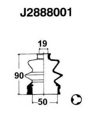 NIPPARTS J2888001 Комплект пильника, приводний