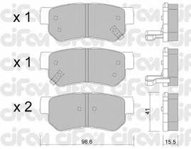 CIFAM 822-365-0 Комплект тормозных колодок,