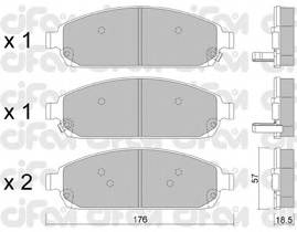 CIFAM 822-719-0 Комплект тормозных колодок,