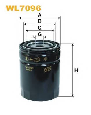 WIX FILTERS WL7096 Масляный фильтр