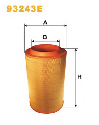 WIX FILTERS 93243E Повітряний фільтр