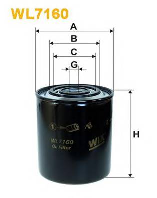 WIX FILTERS WL7160 Масляный фильтр