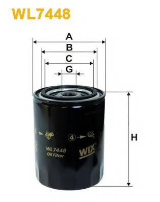 WIX FILTERS WL7448 Масляный фильтр