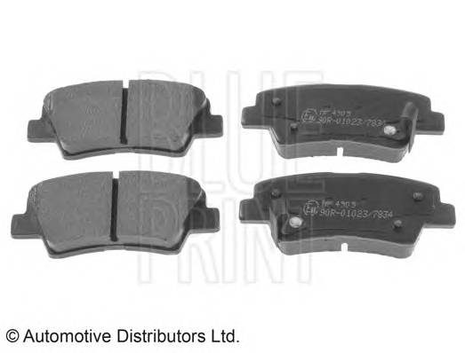 BLUE PRINT ADG042100 Комплект гальмівних колодок,