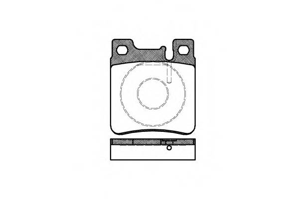 WOKING P5073.00 Комплект тормозных колодок,