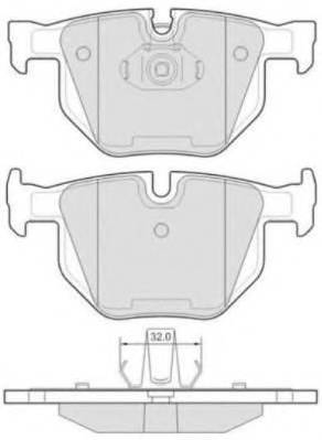 FREMAX FBP-1667 Комплект гальмівних колодок,