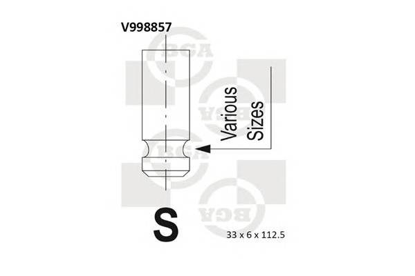 BGA V998857 Впускной клапан