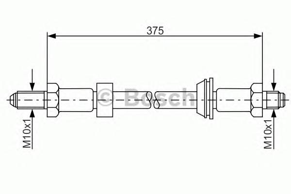 BOSCH 1 987 476 023 Гальмівний шланг