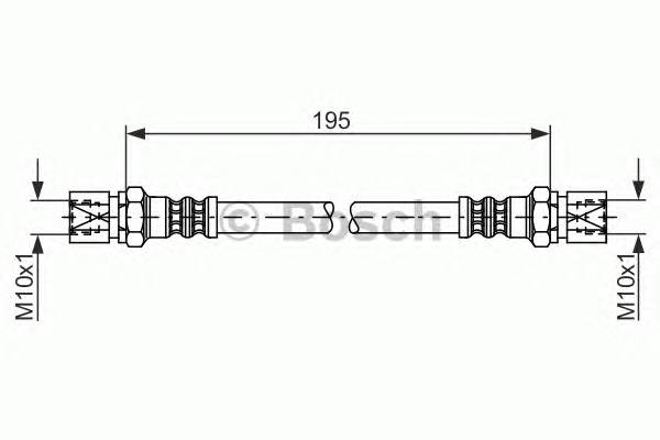 BOSCH 1 987 476 030 Тормозной шланг