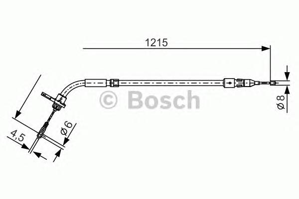 BOSCH 1 987 477 225 Трос, стояночная тормозная