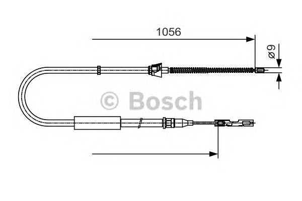 BOSCH 1 987 482 125 Трос, стоянкова гальмівна