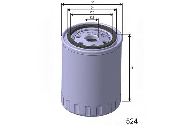 MISFAT Z629 FILTR OLEJU FIAT