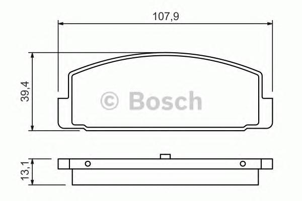 BOSCH 0 986 424 295 Комплект тормозных колодок,