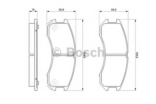 BOSCH 0 986 493 790 Комплект тормозных колодок,