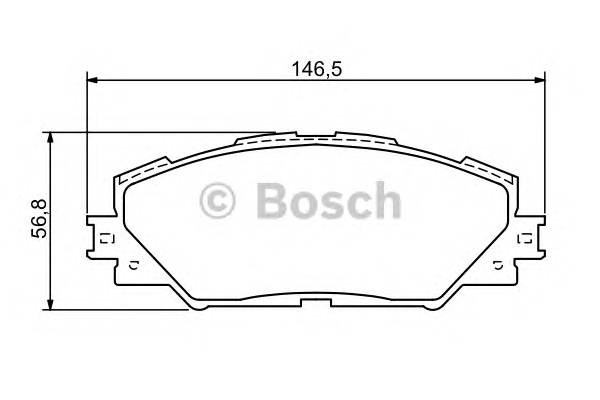 BOSCH 0 986 494 174 Комплект тормозных колодок,