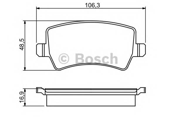 BOSCH 0 986 494 248 Комплект гальмівних колодок,