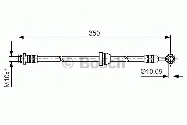 BOSCH 1 987 481 388 Гальмівний шланг