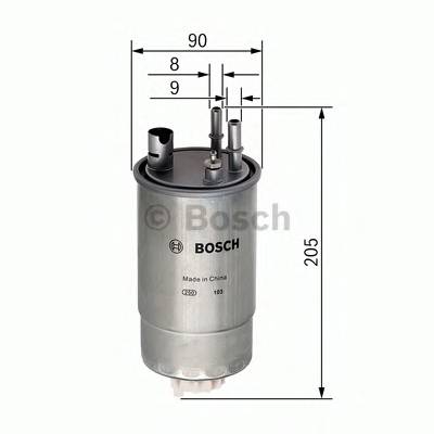 BOSCH F 026 402 054 Паливний фільтр