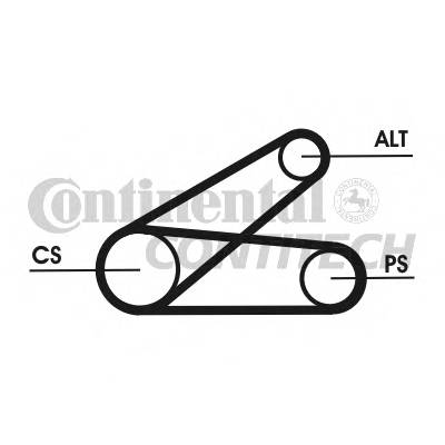 CONTITECH 6PK873 ELAST T1 Поликлиновой ременный комплект