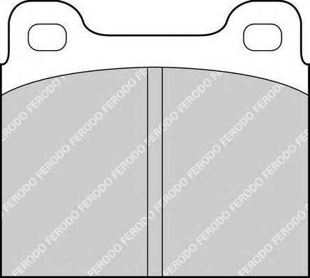 FERODO FDB2M Комплект гальмівних колодок,