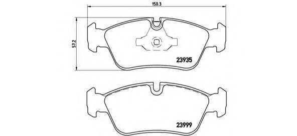 BREMBO P 06 035 Комплект тормозных колодок,