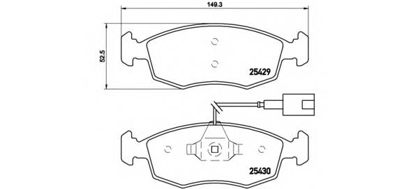 BREMBO P 23 138 Комплект тормозных колодок,