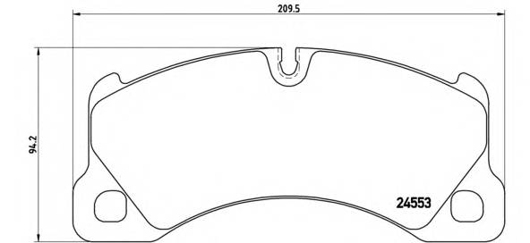 BREMBO P 65 017 Комплект тормозных колодок,