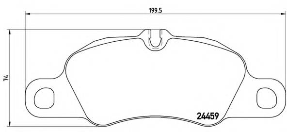 BREMBO P 65 019 Комплект гальмівних колодок,