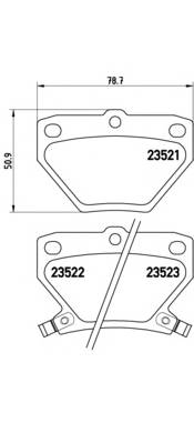 BREMBO P 83 052 Комплект гальмівних колодок,