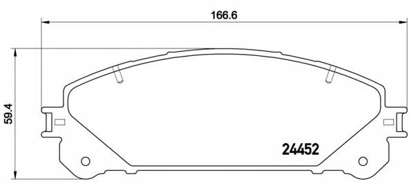 BREMBO P 83 145 Комплект гальмівних колодок,