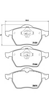 BREMBO P 85 036 Комплект тормозных колодок,