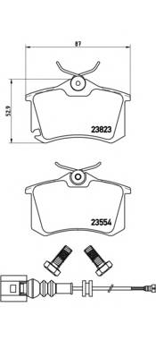 BREMBO P 85 066 Комплект гальмівних колодок,