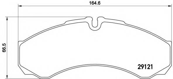 BREMBO P A6 017 Комплект гальмівних колодок,