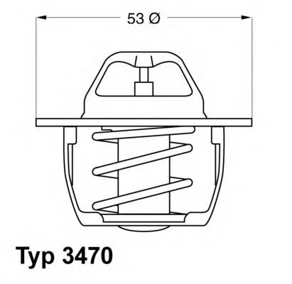 WAHLER 3470.89D50 Термостат, охлаждающая жидкость