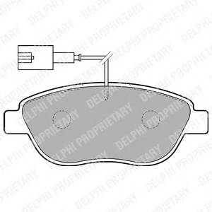 DELPHI LP1721 Комплект тормозных колодок,