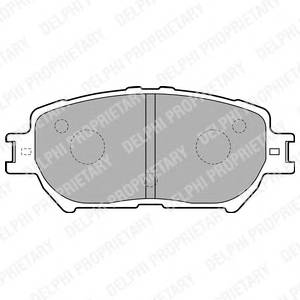 DELPHI LP1738 Комплект тормозных колодок,