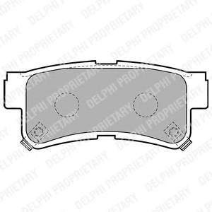 DELPHI LP1765 Комплект гальмівних колодок,
