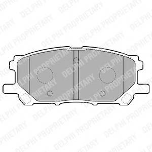 DELPHI LP1823 Комплект тормозных колодок,