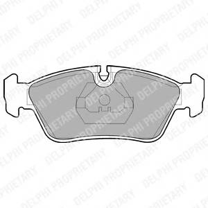 DELPHI LP710 Комплект гальмівних колодок,