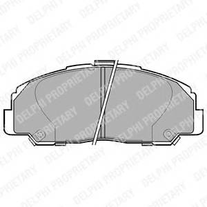 DELPHI LP944 Комплект гальмівних колодок,