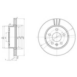 DELPHI BG3296 Гальмівний диск