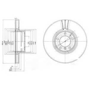 DELPHI BG9005 Тормозной диск